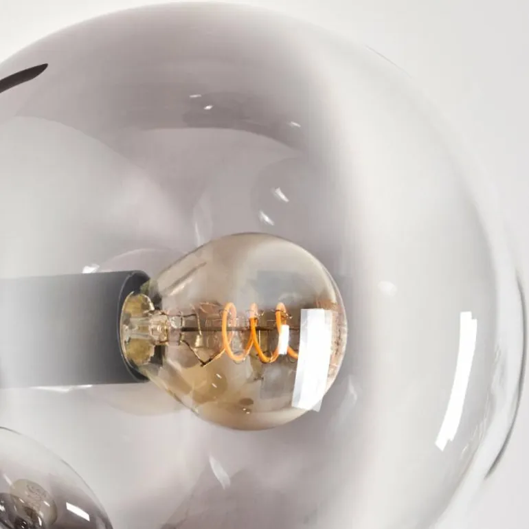 Lampadaire - Verre 15 cm Gastor Clair, Fumé, 4 lumières