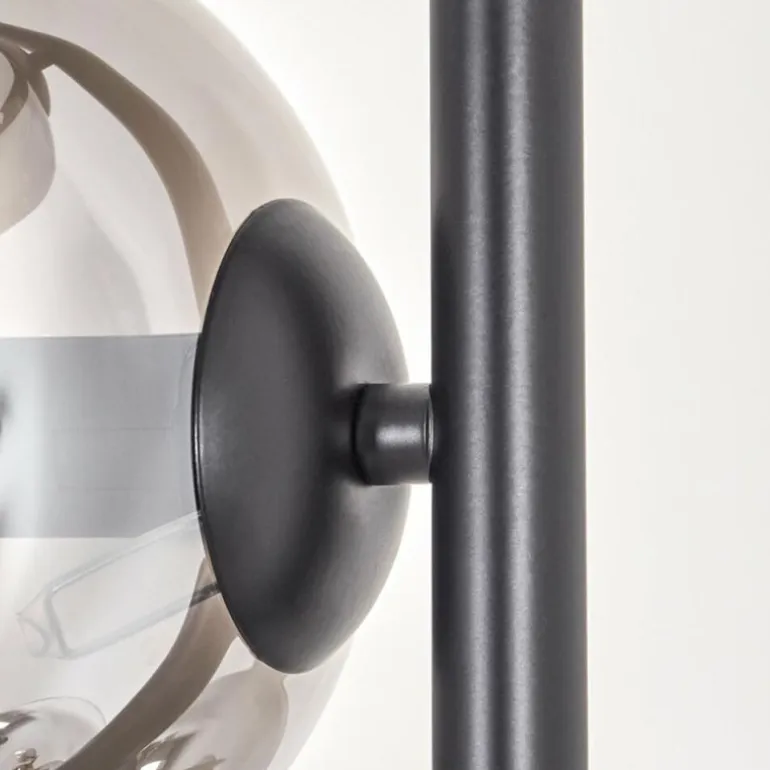 Lampadaire - Verre 15 cm Gastor Clair, Fumé, 4 lumières