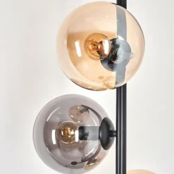 Lampadaire - Verre 15 cm Gastor Ambre, Fumé, 4 lumières