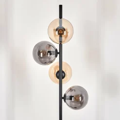 Lampadaire - Verre 15 cm Gastor Ambre, Fumé, 4 lumières