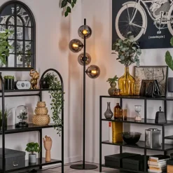 Lampadaire - Verre 15 cm Gastor Fumé, 4 lumières