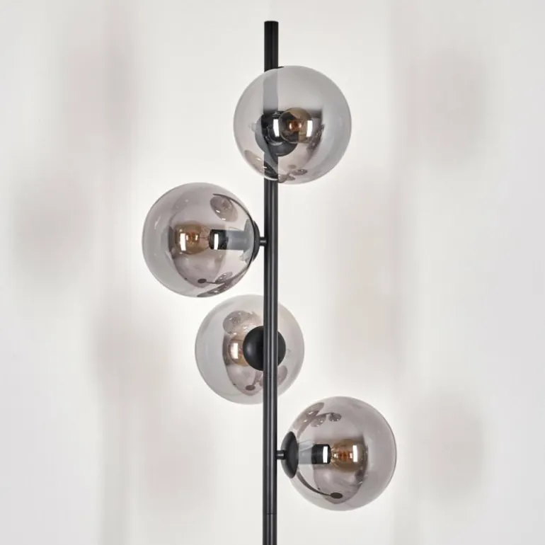 Lampadaire - Verre 15 cm Gastor Fumé, 4 lumières