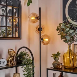 Lampadaire - Verre 15 cm Gastor Ambre, Clair, 3 lumières