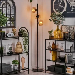 Lampadaire - Verre 15 cm Gastor Ambre, Clair, 3 lumières