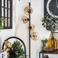 Lampadaire - Verre 15 cm Gastor Ambre, Clair, 4 lumières