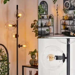 Lampadaire - Verre 15 cm Gastor Clair, 4 lumières
