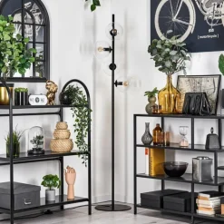 Lampadaire - Verre 15 cm Gastor Clair, 4 lumières
