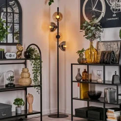 Lampadaire - Verre 15 cm Gastor Ambre, Clair, Fumé, 4 lumières