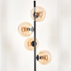 Lampadaire - Verre 15 cm Gastor Ambre, 4 lumières