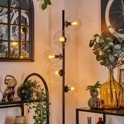 Lampadaire - Verre 15 cm Gastor Clair, 5 lumières
