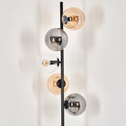 Lampadaire - Verre 15 cm Gastor Ambre, Clair, Fumé, 5 lumières
