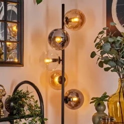 Lampadaire - Verre 15 cm Gastor Ambre, Clair, Fumé, 5 lumières