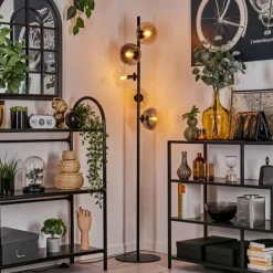 Lampadaire - Verre 15 cm Gastor Ambre, Clair, Fumé, 5 lumières