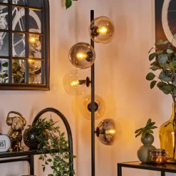 Lampadaire - Verre 15 cm Gastor Ambre, Clair, Fumé, 5 lumières