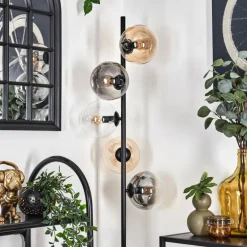 Lampadaire - Verre 15 cm Gastor Ambre, Clair, Fumé, 5 lumières