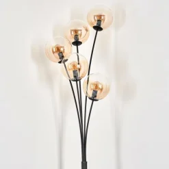 Lampadaire - Verre 15 cm Gastor Ambre, Clair, 5 lumières