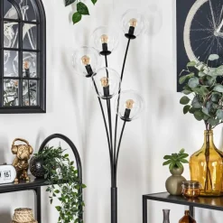 Lampadaire - Verre 15 cm Gastor Clair, 5 lumières