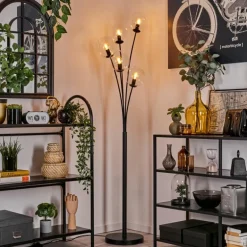 Lampadaire - Verre 15 cm Gastor Clair, 5 lumières