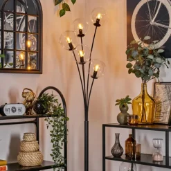 Lampadaire - Verre 15 cm Gastor Clair, 5 lumières