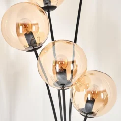 Lampadaire - Verre 15 cm Gastor Ambre, 5 lumières