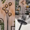 Lampadaire - Verre 15 cm Gastor Fumé, 5 lumières