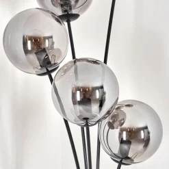 Lampadaire - Verre 15 cm Gastor Fumé, 5 lumières