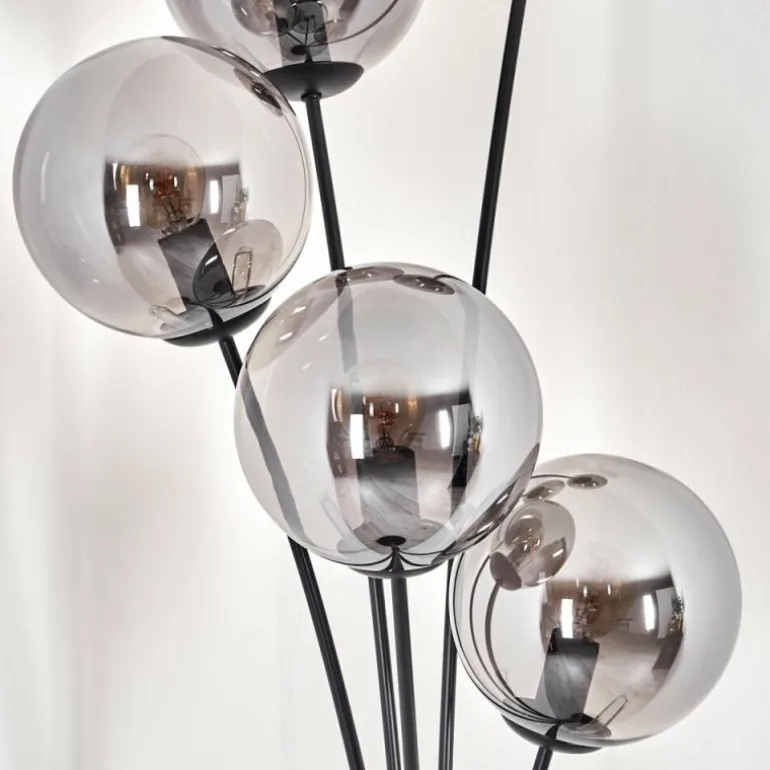 Lampadaire - Verre 15 cm Gastor Fumé, 5 lumières