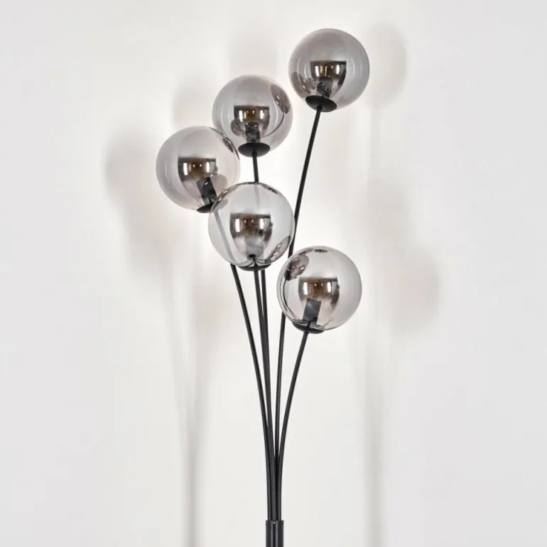 Lampadaire - Verre 15 cm Gastor Fumé, 5 lumières
