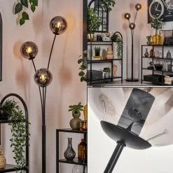 Lampadaire - Verre 15 cm Gastor Fumé, 3 lumières