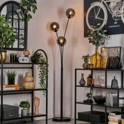 Lampadaire - Verre 15 cm Gastor Fumé, 3 lumières