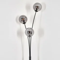 Lampadaire - Verre 15 cm Gastor Fumé, 3 lumières