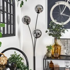 Lampadaire - Verre 15 cm Gastor Fumé, 3 lumières