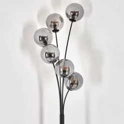 Lampadaire - Verre 15 cm Gastor Fumé, 6 lumières