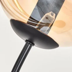 Lampadaire - Verre 15 cm Gastor Ambre, Fumé, 6 lumières