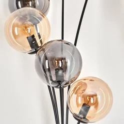 Lampadaire - Verre 15 cm Gastor Ambre, Fumé, 6 lumières
