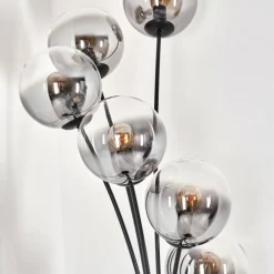 Lampadaire - Verre 15 cm Gastor Clair, Fumé, 6 lumières