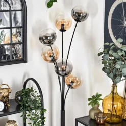 Lampadaire - Verre 15 cm Gastor Ambre, Clair, Fumé, 6 lumières