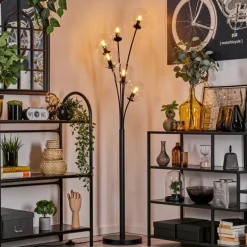Lampadaire - Verre 15 cm Gastor Clair, 6 lumières