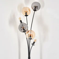 Lampadaire - Verre 15 cm Gastor Ambre, Clair, Fumé, 6 lumières