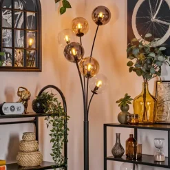 Lampadaire - Verre 15 cm Gastor Ambre, Clair, Fumé, 6 lumières