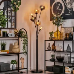Lampadaire - Verre 15 cm Gastor Ambre, Clair, Fumé, 6 lumières