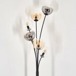 Lampadaire - Verre 15 cm Gastor Ambre, Clair, Fumé, 6 lumières