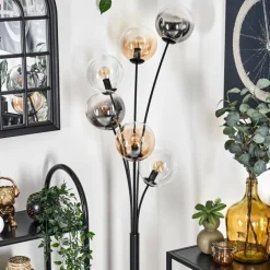 Lampadaire - Verre 15 cm Gastor Ambre, Clair, Fumé, 6 lumières