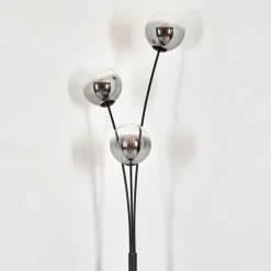 Lampadaire - Verre 15 cm Gastor Clair, Fumé, 3 lumières