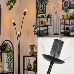 Lampadaire - Verre 15 cm Gastor Clair, 3 lumières
