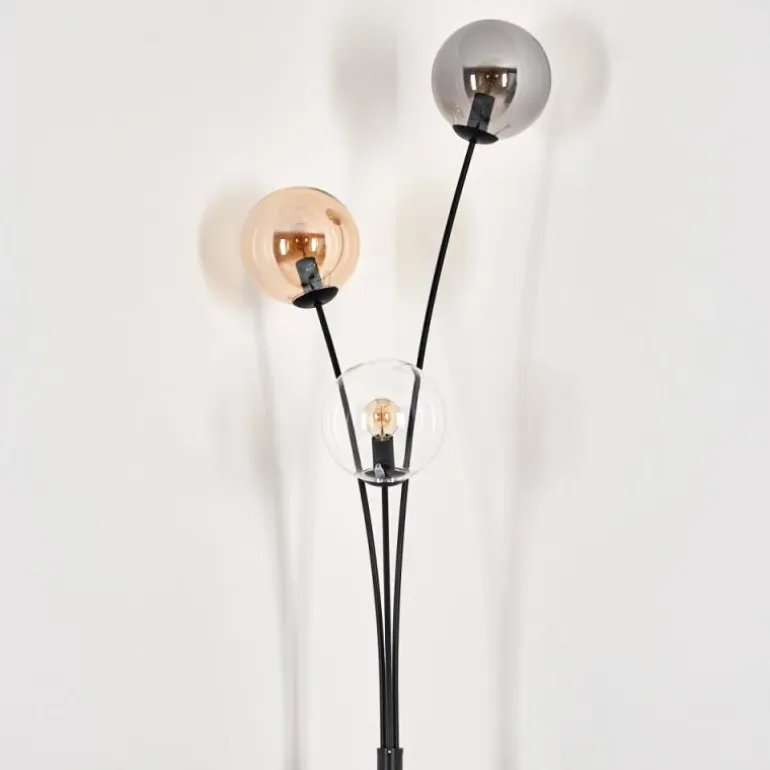 Lampadaire - Verre 15 cm Gastor Ambre, Clair, Fumé, 3 lumières