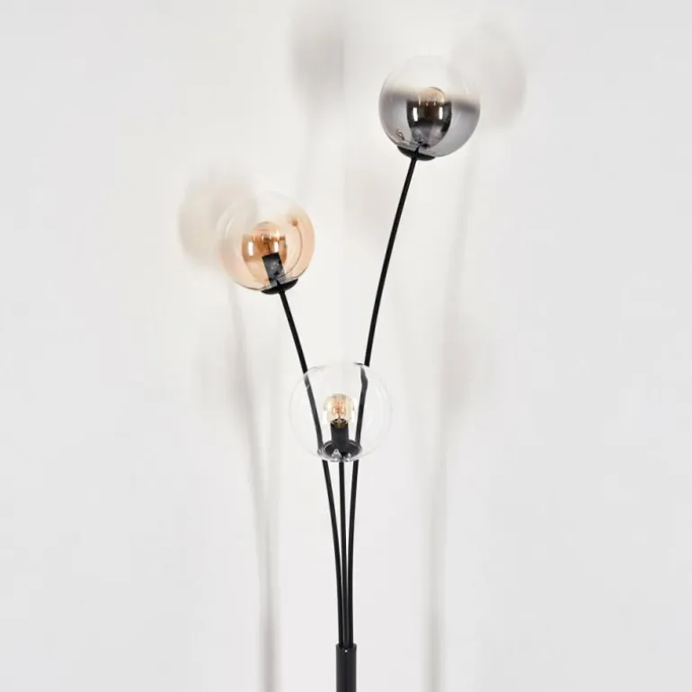 Lampadaire - Verre 15 cm Gastor Ambre, Clair, Fumé, 3 lumières