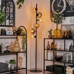 Lampadaire - Verre 15 cm Gastor Ambre, Clair, Fumé, 6 lumières