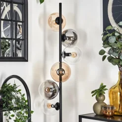 Lampadaire - Verre 15 cm Gastor Ambre, Clair, Fumé, 6 lumières