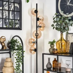 Lampadaire - Verre 15 cm Gastor Ambre, Clair, 6 lumières